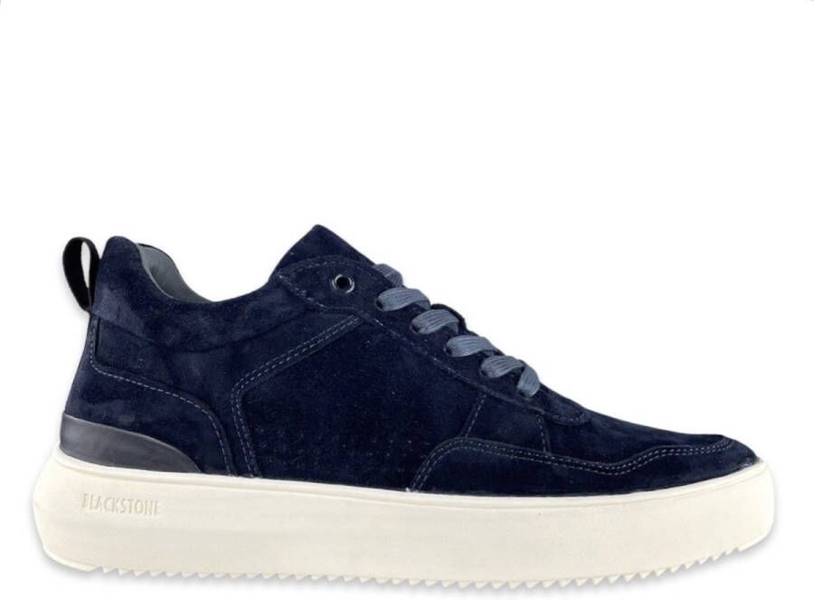 Blackstone Heren Sneakers Ag116 Navy Stellan Donkerblauw