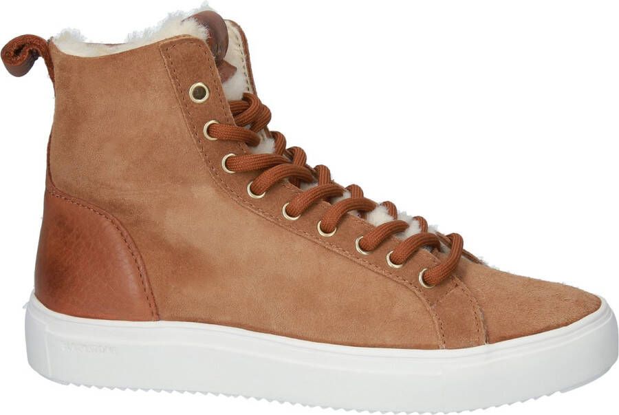 Blackstone AKNA YL55 RUST HIGH SNEAKER Vrouw Brown