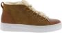 Blackstone ARNAQ QL48 RUST MID SNEAKER SHEEPSKIN Vrouw Brown - Thumbnail 1