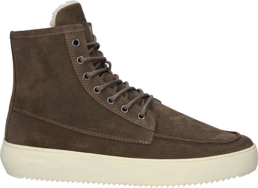 BLACKSTONE Hoge Sneakers Heren Ag103 Maat: 42 Materiaal: Suède Kleur: Bruin