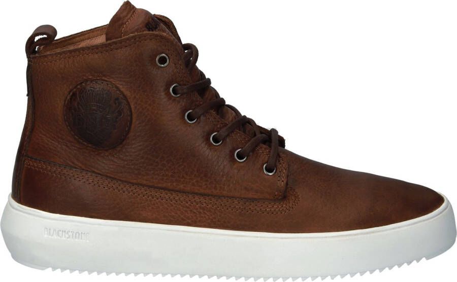 BLACKSTONE Hoge Sneakers Heren Aspen Maat: 44 Materiaal: Leer Kleur: Bruin - Foto 2