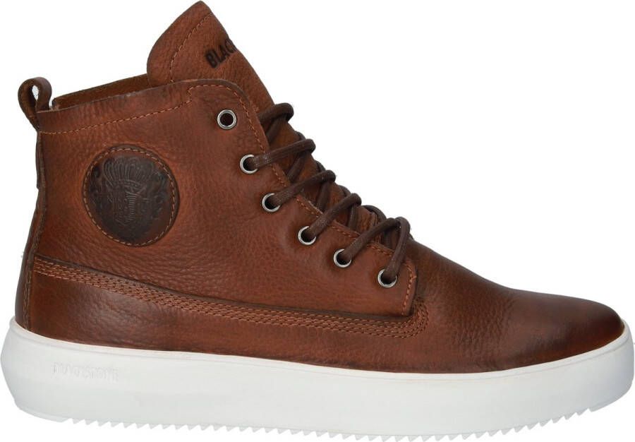 BLACKSTONE Hoge Sneakers Heren Aspen Leer Bruin