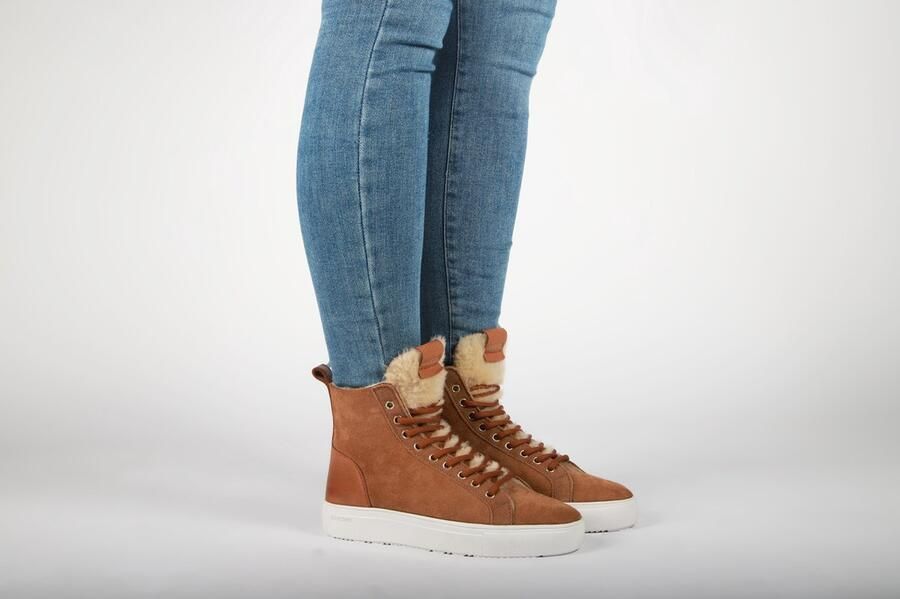 Blackstone AKNA YL55 Rust Sneaker (high) Vrouw Cognac - Foto 8