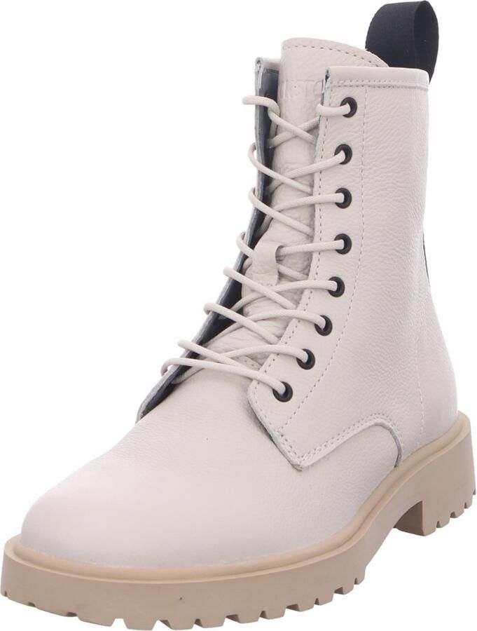 Blackstone UL67 ALMOND MILK LACE UP BOOT Vrouw Beige