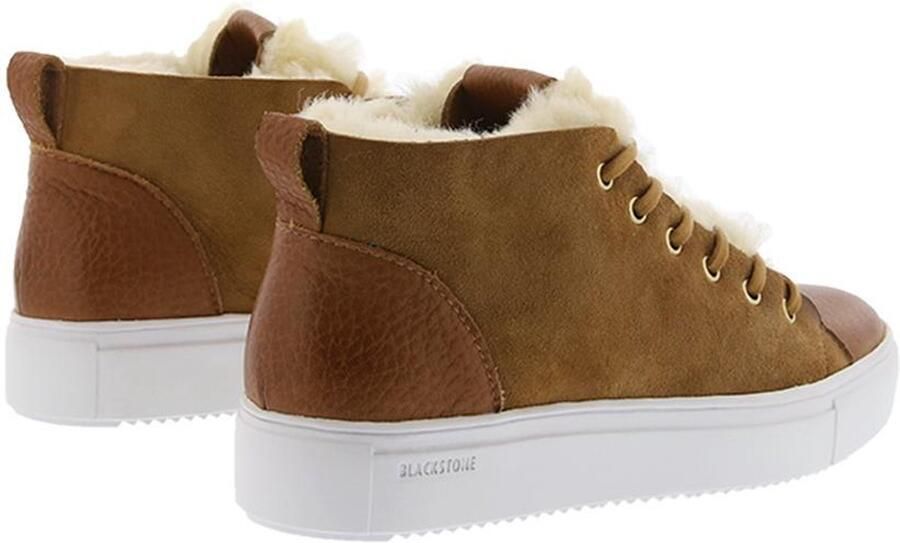 Blackstone ARNAQ QL48 RUST MID SNEAKER SHEEPSKIN Vrouw Brown - Foto 7