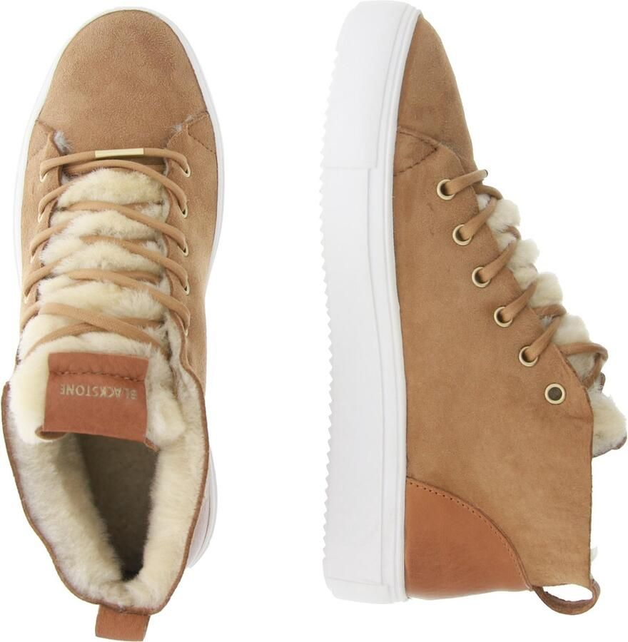 Blackstone ARNAQ QL48 RUST MID SNEAKER SHEEPSKIN Vrouw Brown - Foto 6