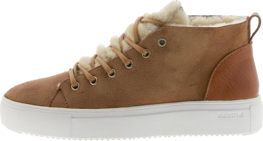 Blackstone ARNAQ QL48 RUST MID SNEAKER SHEEPSKIN Vrouw Brown - Foto 9