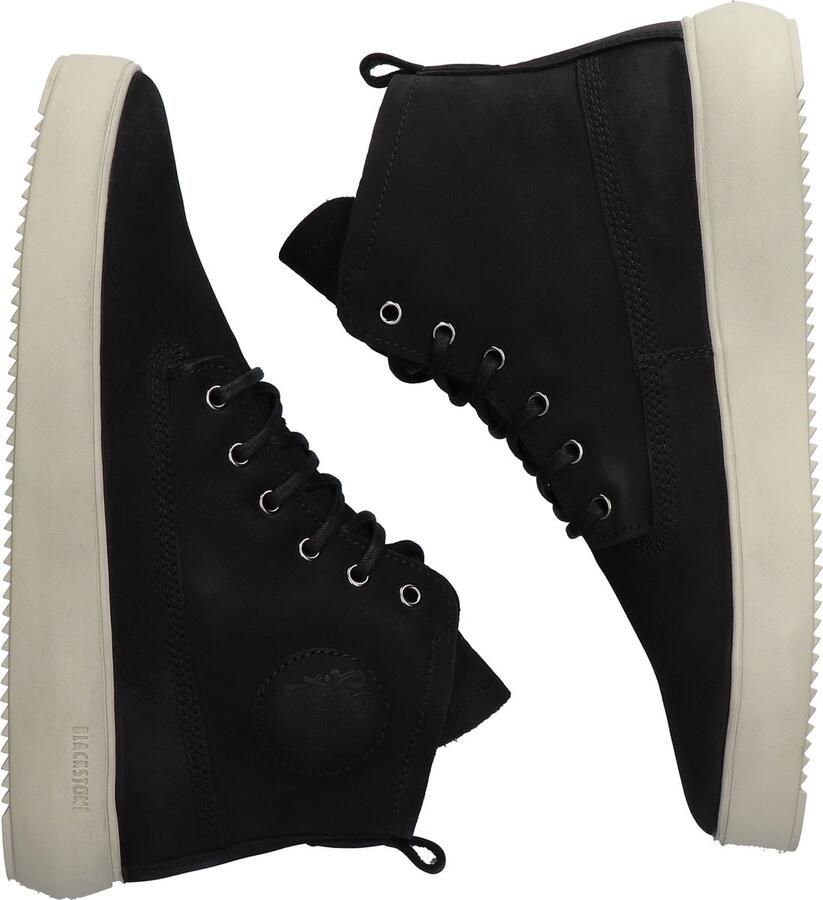BLACKSTONE Hoge Sneakers Heren Aspen Nubuck Zwart - Foto 6