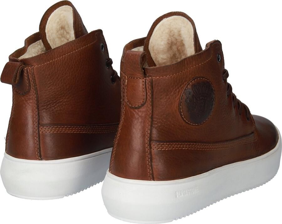 BLACKSTONE Hoge Sneakers Heren Aspen Maat: 44 Materiaal: Leer Kleur: Bruin - Foto 5