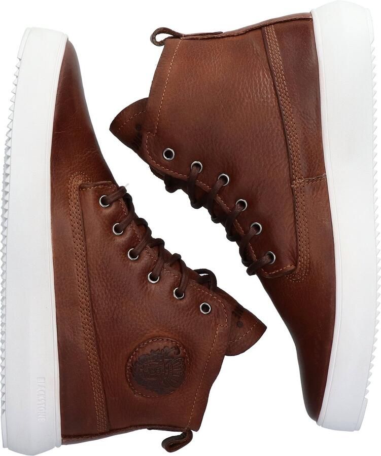 BLACKSTONE Hoge Sneakers Heren Aspen Maat: 44 Materiaal: Leer Kleur: Bruin - Foto 4