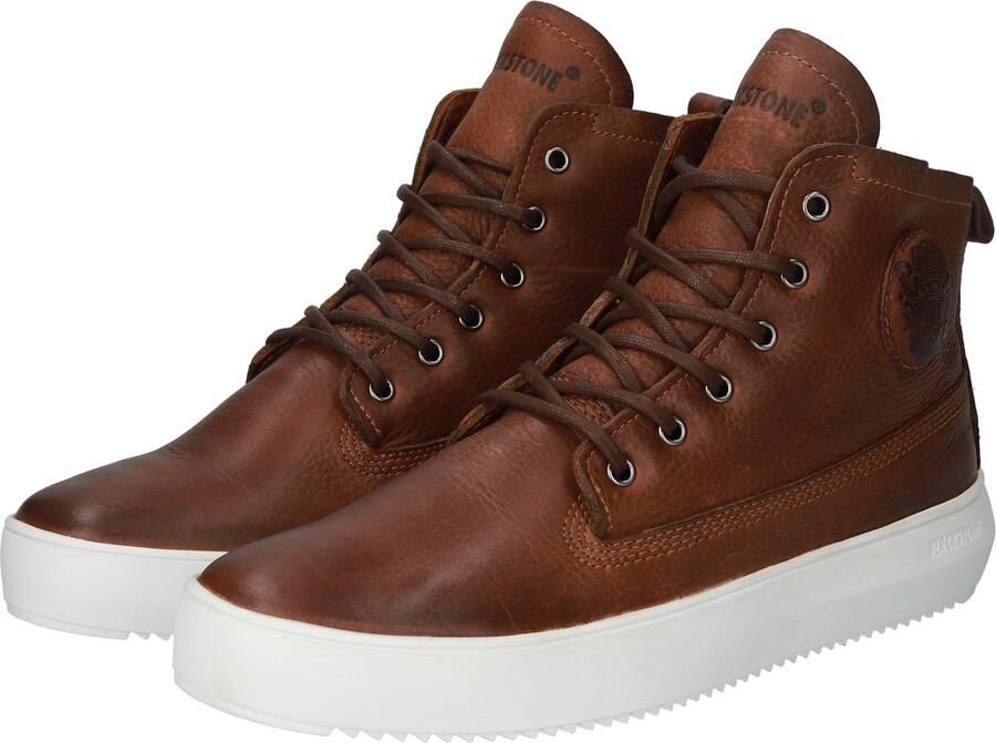 BLACKSTONE Hoge Sneakers Heren Aspen Maat: 44 Materiaal: Leer Kleur: Bruin - Foto 6