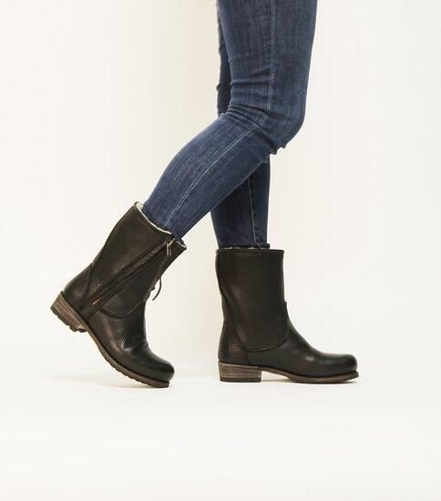 Blackstone EW74 BLACK WOMENS BOOT SHEEPSKIN Vrouw Black - Foto 8