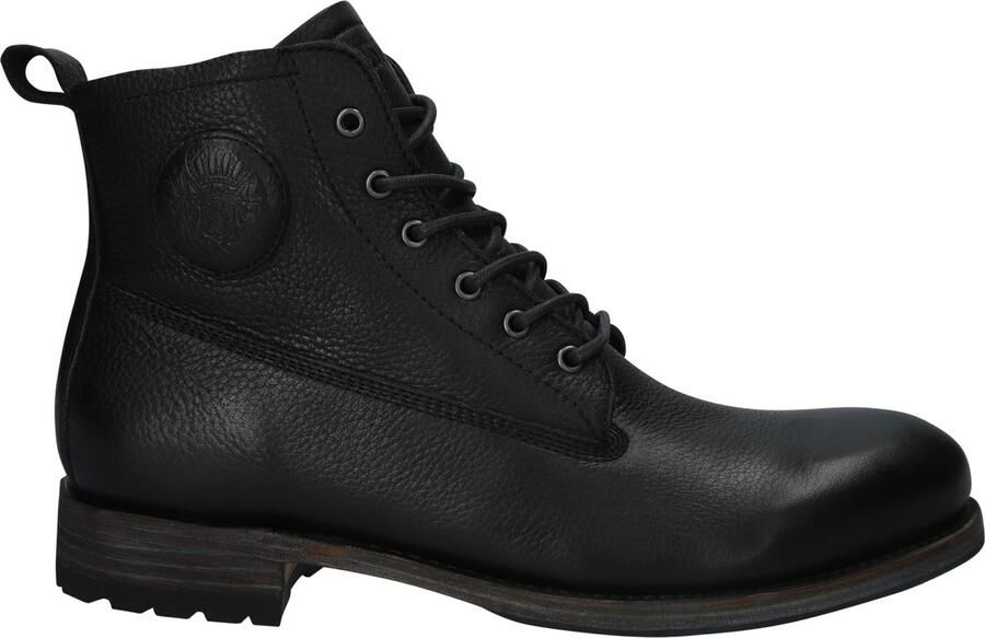 Blackstone GM10 BLACK LACE UP BOOTS SHEEPSKIN Man Black