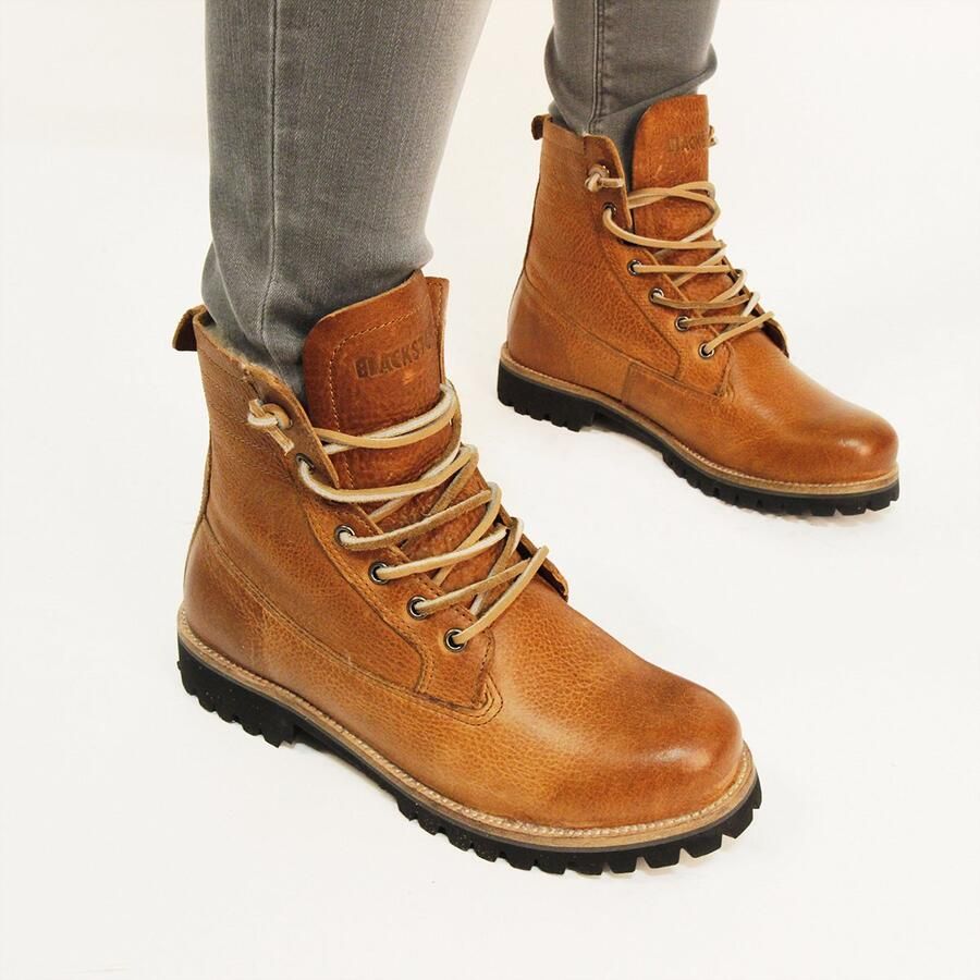 Blackstone Damesschoenen Lace Up Boots Fur Brown Dames - Foto 2
