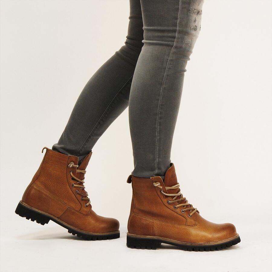 Blackstone Damesschoenen Lace Up Boots Fur Brown Dames - Foto 3