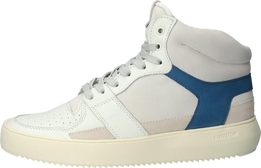 Blackstone DWAYNE YG02 OFF WHITE BLUE ASHES HIGH SNEAKER Man OFF WHITE BLUE ASHES - Foto 5
