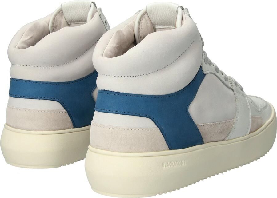 Blackstone DWAYNE YG02 OFF WHITE BLUE ASHES HIGH SNEAKER Man OFF WHITE BLUE ASHES - Foto 4