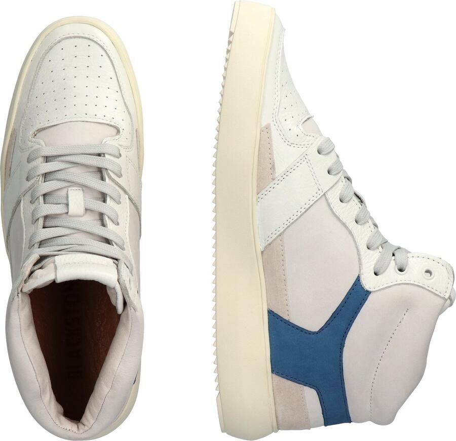 Blackstone DWAYNE YG02 OFF WHITE BLUE ASHES HIGH SNEAKER Man OFF WHITE BLUE ASHES - Foto 2