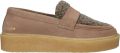 Blackstone ENJAR KATTA EL416 Taupe Slip-ons Dames Taupe - Bruin