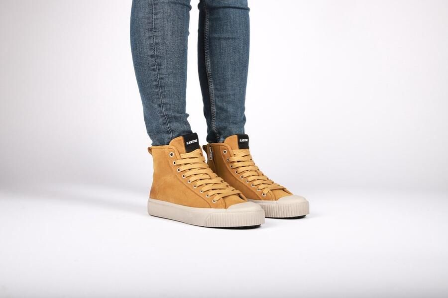 Blackstone FINLEY HIGH WL24 Bronze Mist Sneaker (high) Vrouw Brown - Foto 6