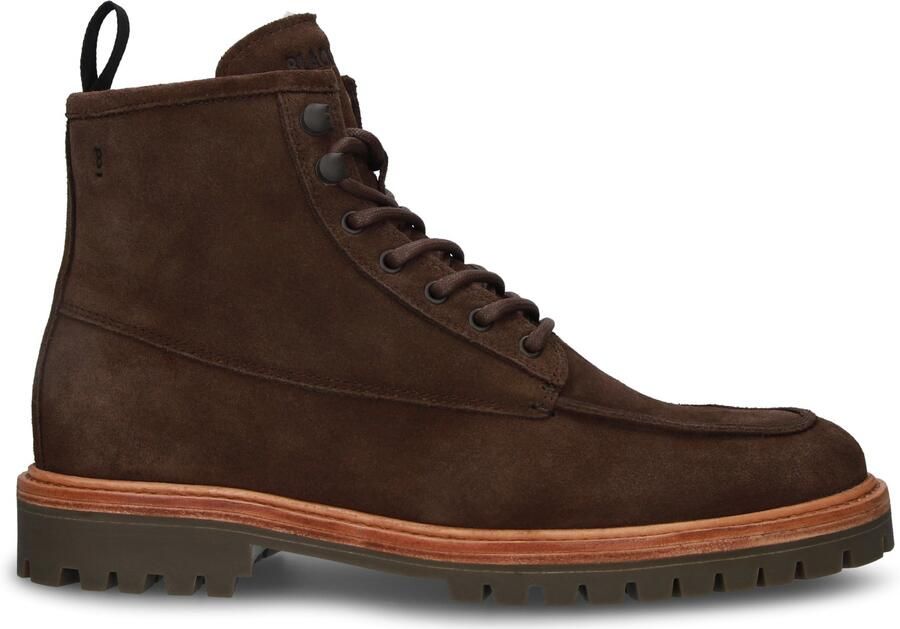 Blackstone GASTOWN BOAZ ZIPPER CG165 Coffee Bean Bikerboots Man Dark brown