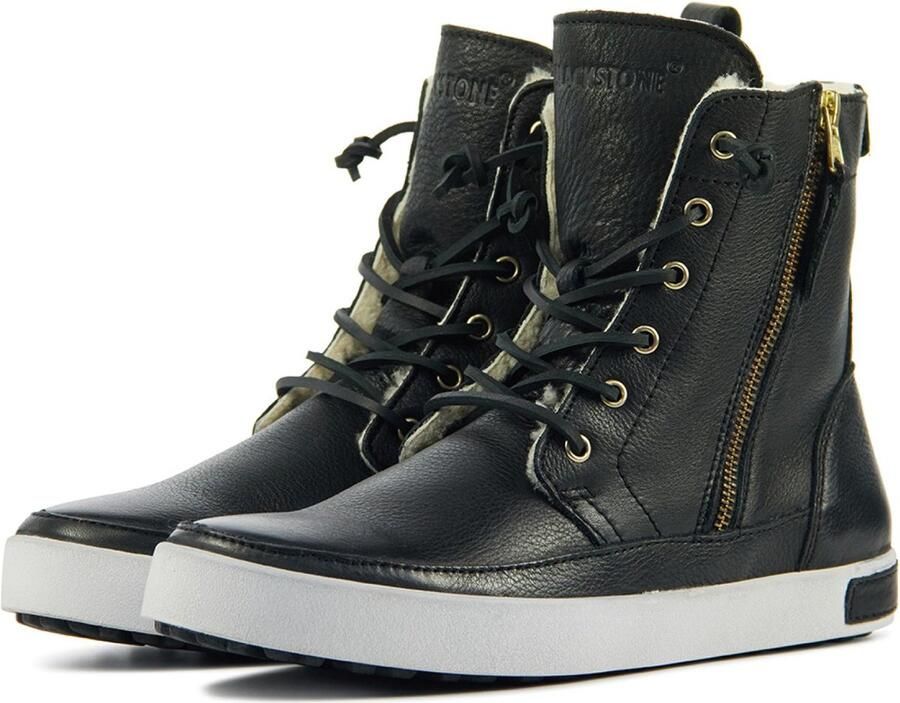 Blackstone Vrouwen Nubuck Veterboots Laarzen Damesschoenen CW96 Zwart - Foto 10