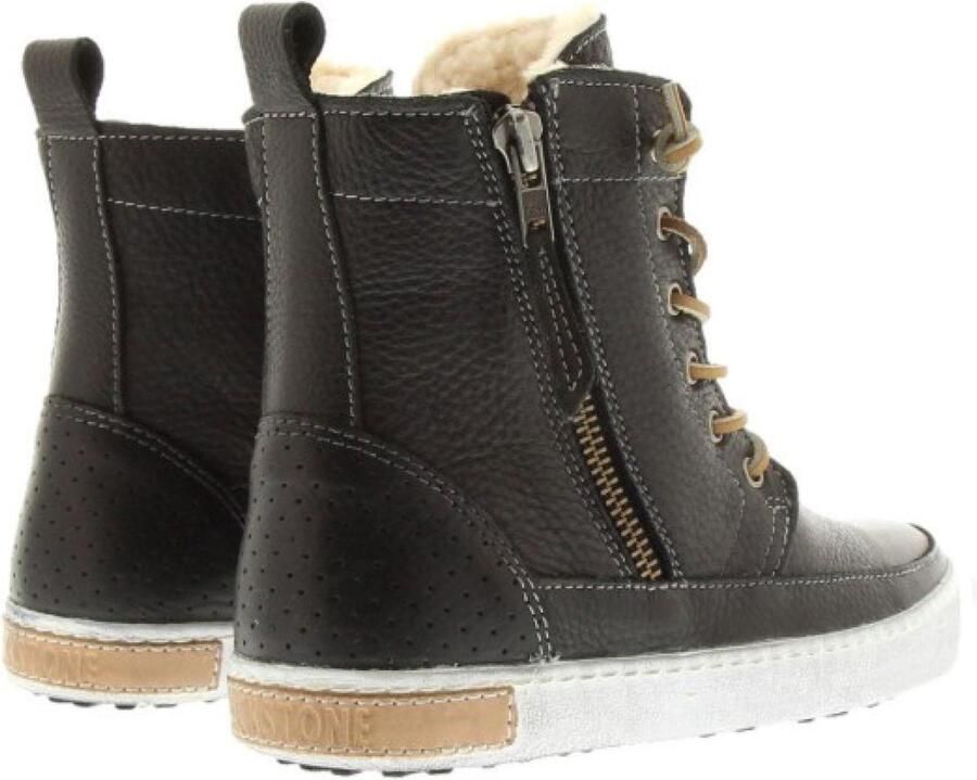 Blackstone Vrouwen Nubuck Veterboots Laarzen Damesschoenen CW96 Zwart - Foto 8
