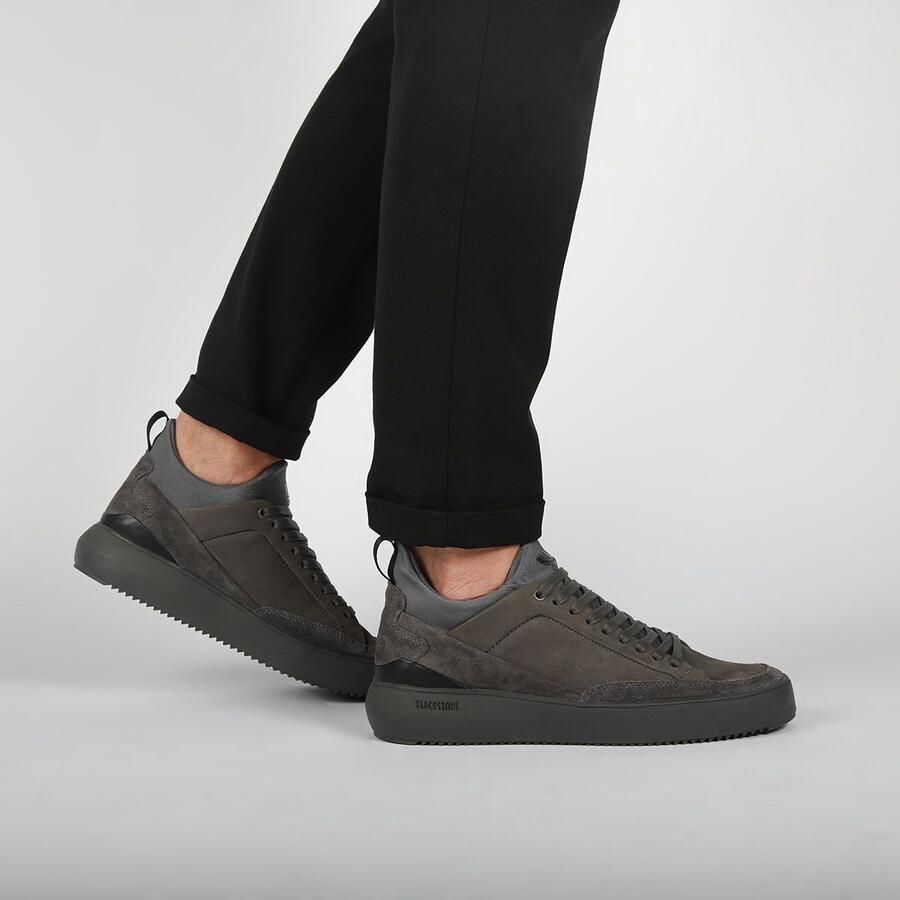 Blackstone Sneakers Heren Lage sneakers Herenschoenen Leer YG15 Antraciet - Foto 3