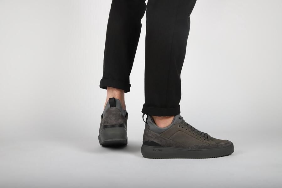 Blackstone Sneakers Heren Lage sneakers Herenschoenen Leer YG15 Antraciet - Foto 8
