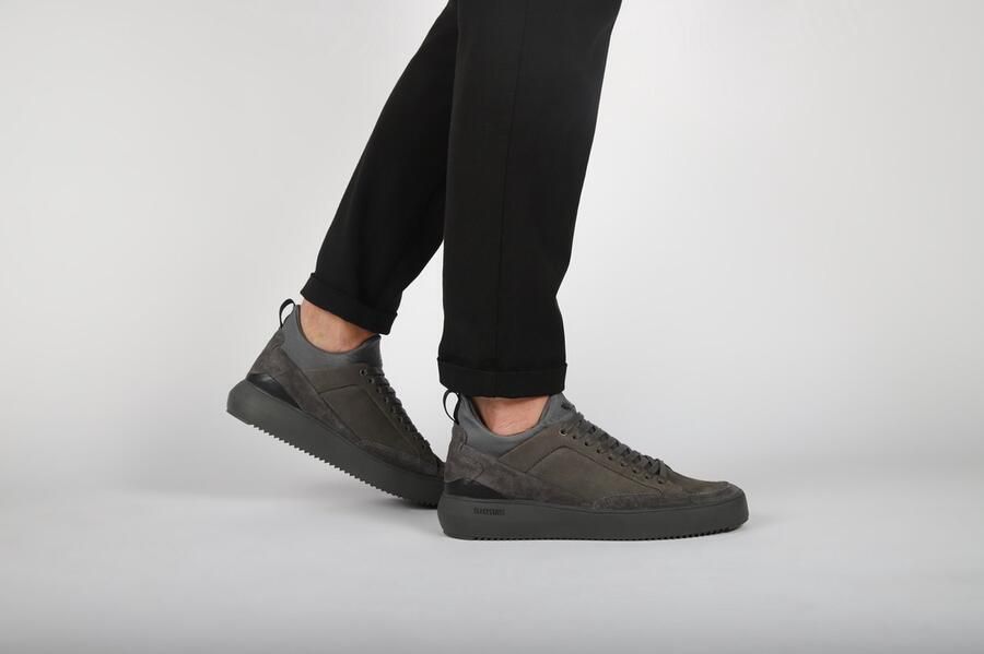 Blackstone Sneakers Heren Lage sneakers Herenschoenen Leer YG15 Antraciet - Foto 10