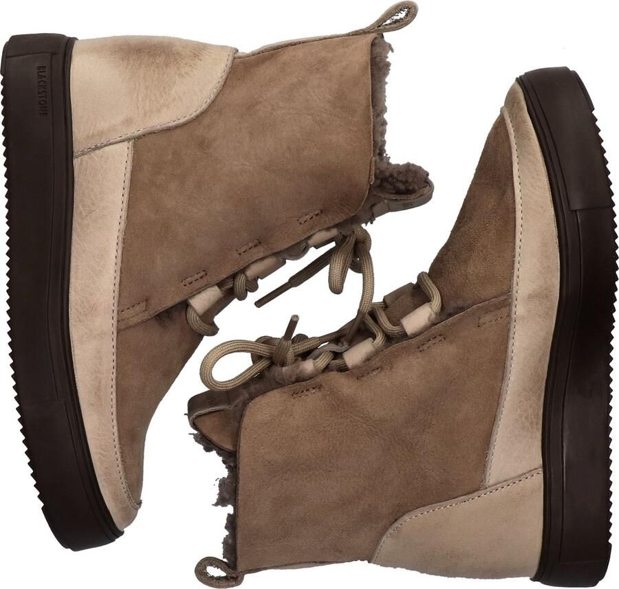 Blackstone KALLIK YL56 FOSSIL HIGH-TOP SHEEPSKIN Vrouw FOSSIL - Foto 3