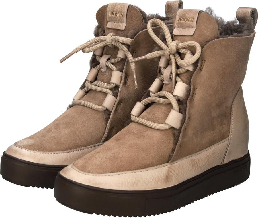Blackstone KALLIK YL56 FOSSIL HIGH-TOP SHEEPSKIN Vrouw FOSSIL - Foto 6