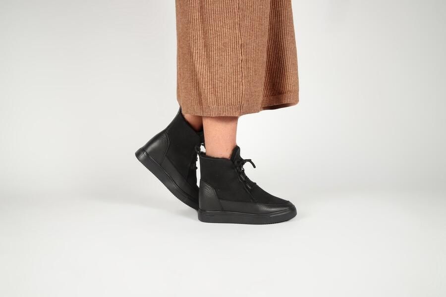 Blackstone KALLIK YL56 NERO HIGH-TOP SHEEPSKIN Vrouw Black - Foto 7