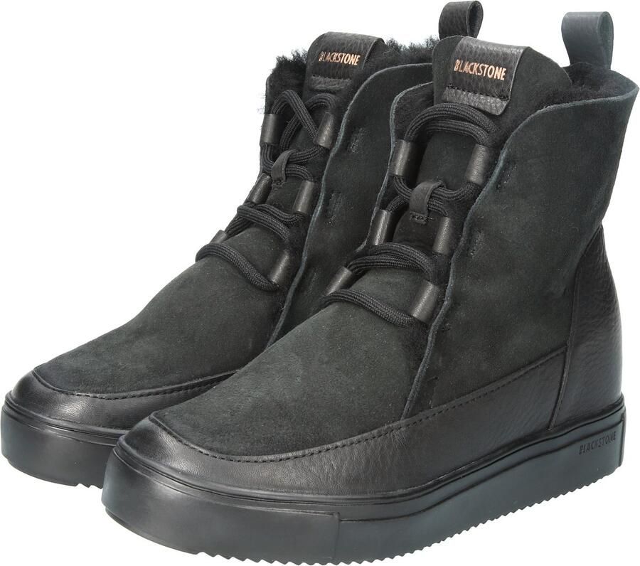 Blackstone KALLIK YL56 NERO HIGH-TOP SHEEPSKIN Vrouw Black - Foto 5