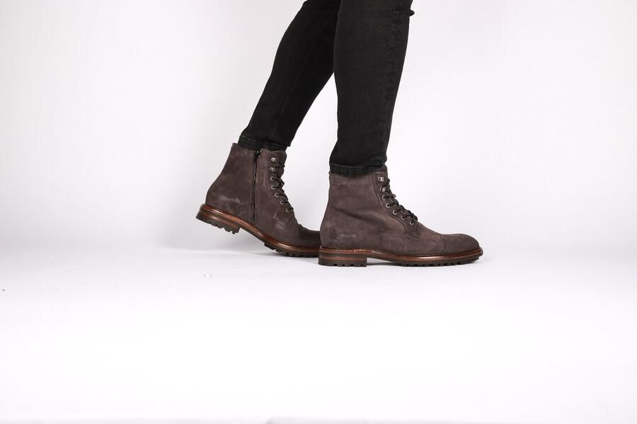 Blackstone LESTER UG20 OBSIDIAN GREY HIGH TOP SUEDE BOOTS Man Grey - Foto 7