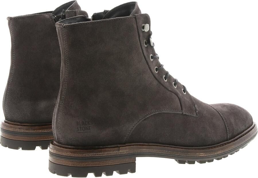 Blackstone LESTER UG20 OBSIDIAN GREY HIGH TOP SUEDE BOOTS Man Grey - Foto 3