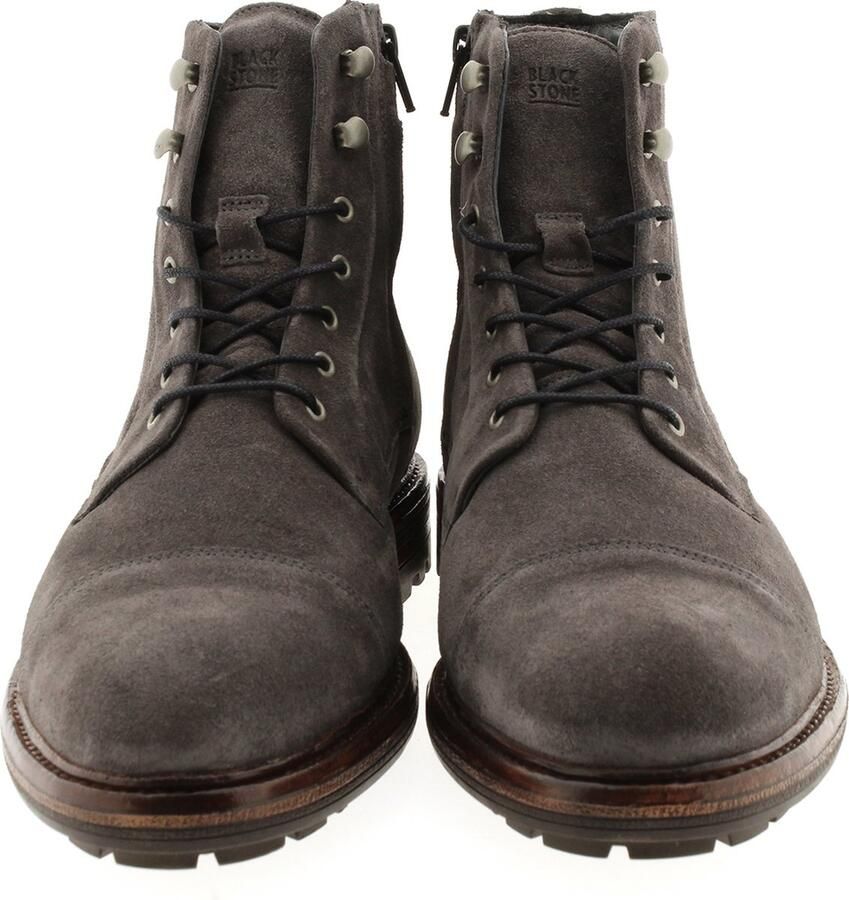Blackstone LESTER UG20 OBSIDIAN GREY HIGH TOP SUEDE BOOTS Man Grey - Foto 2