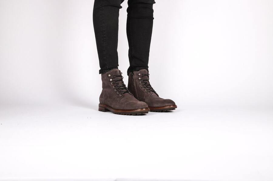 Blackstone LESTER UG20 OBSIDIAN GREY HIGH TOP SUEDE BOOTS Man Grey - Foto 8