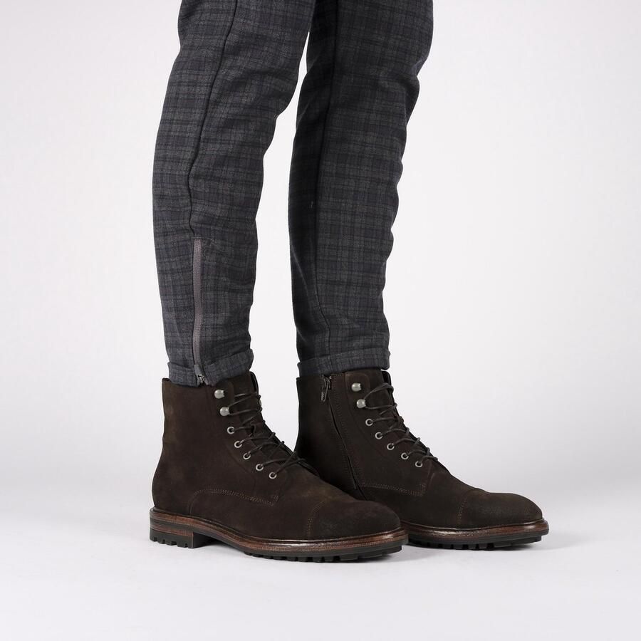 Blackstone LESTER UG20 SOUL BROWN HIGH TOP SUEDE BOOTS Man Brown - Foto 2
