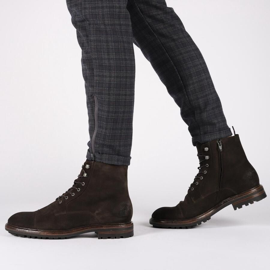 Blackstone LESTER UG20 SOUL BROWN HIGH TOP SUEDE BOOTS Man Brown - Foto 3