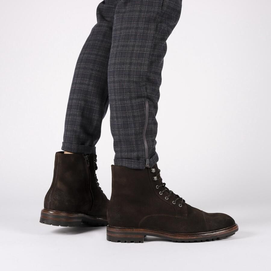 Blackstone LESTER UG20 SOUL BROWN HIGH TOP SUEDE BOOTS Man Brown - Foto 4