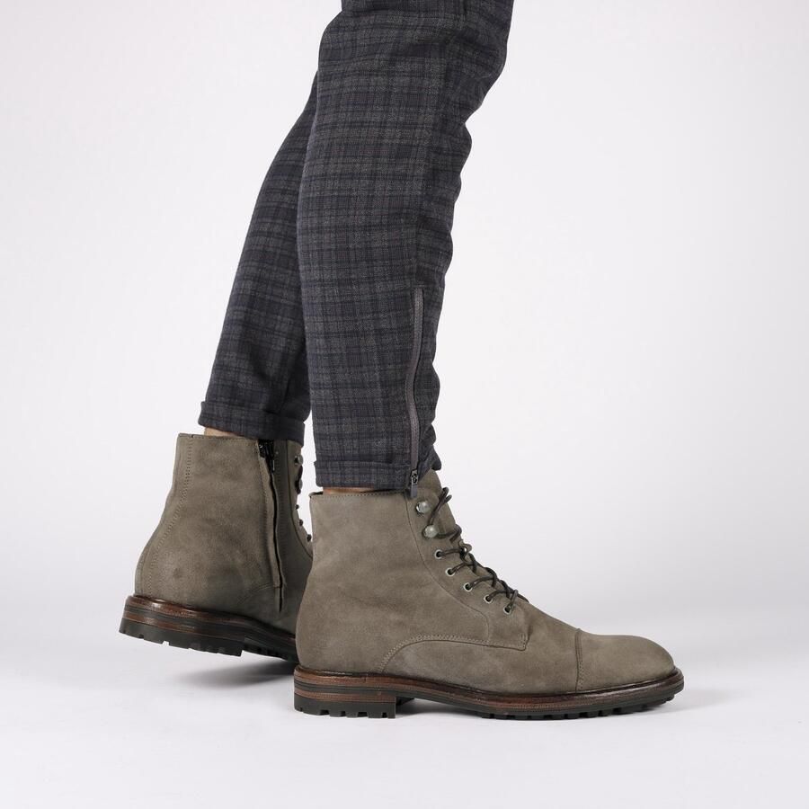 Blackstone LESTER UG20 TAUPE HIGH TOP SUEDE BOOTS Man Brown - Foto 4