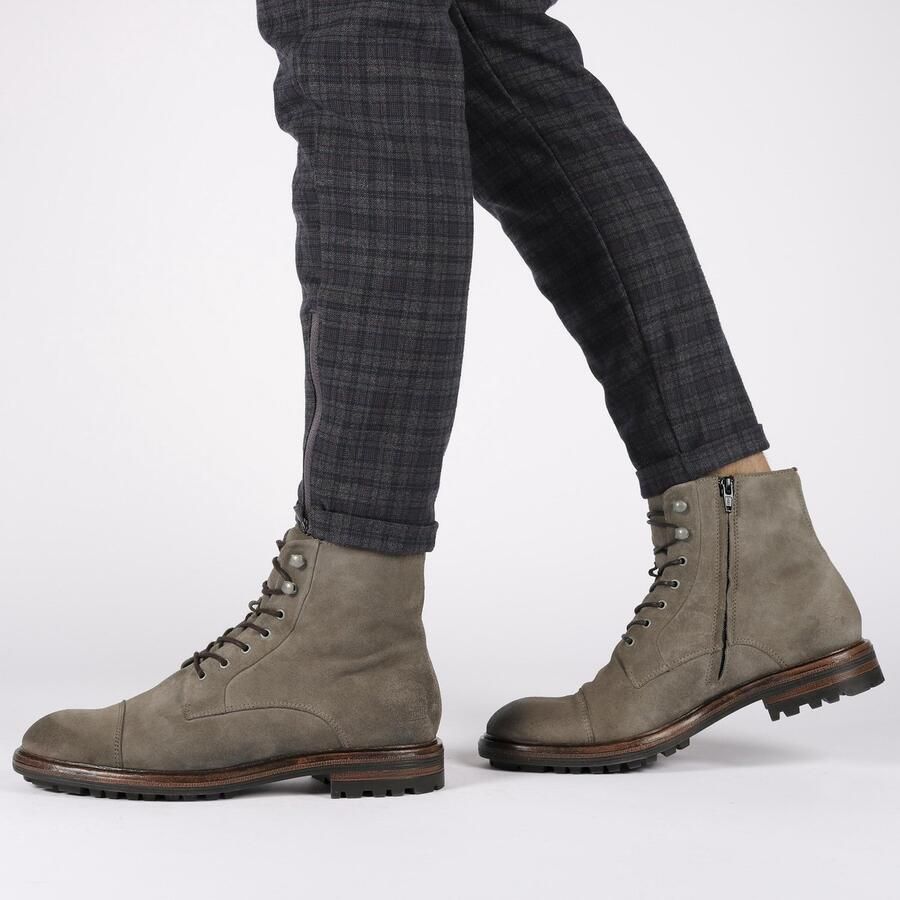 Blackstone LESTER UG20 TAUPE HIGH TOP SUEDE BOOTS Man Brown - Foto 2