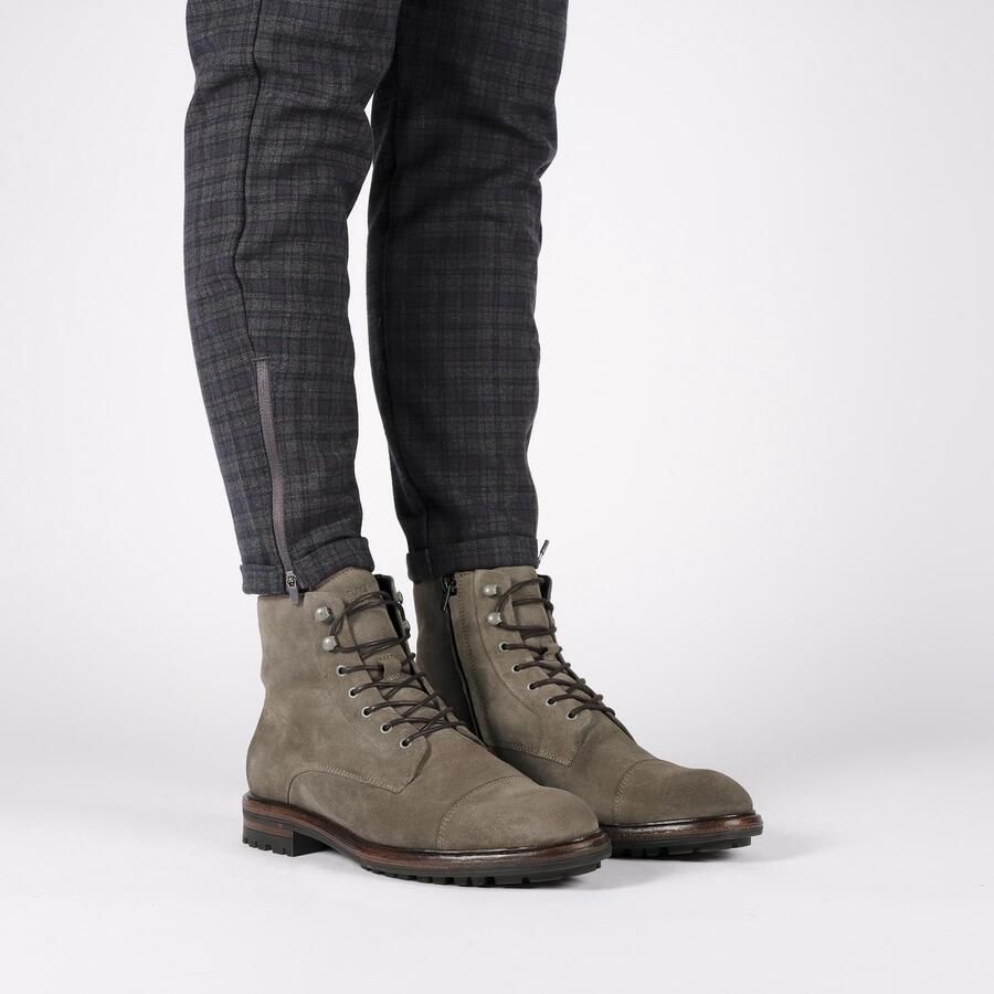 Blackstone LESTER UG20 TAUPE HIGH TOP SUEDE BOOTS Man Brown - Foto 3