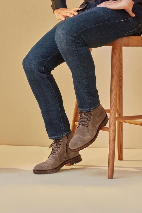 Blackstone LESTER UG20 TAUPE HIGH TOP SUEDE BOOTS Man Brown - Foto 12
