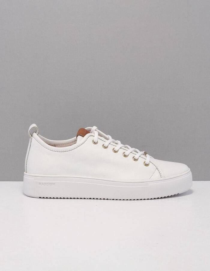 Blackstone Vrouwen Leren Lage sneakers Damesschoenen PL97ld Wit - Foto 13