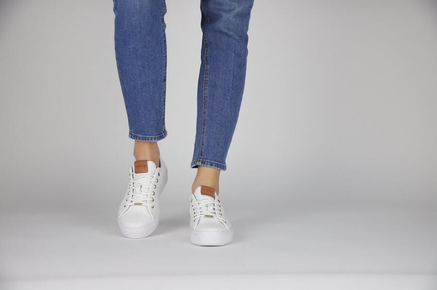 Blackstone Vrouwen Leren Lage sneakers Damesschoenen PL97ld Wit - Foto 16