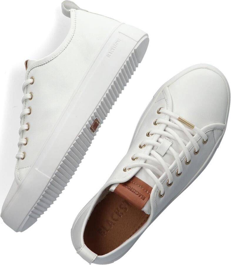 Blackstone Vrouwen Leren Lage sneakers Damesschoenen PL97ld Wit - Foto 8