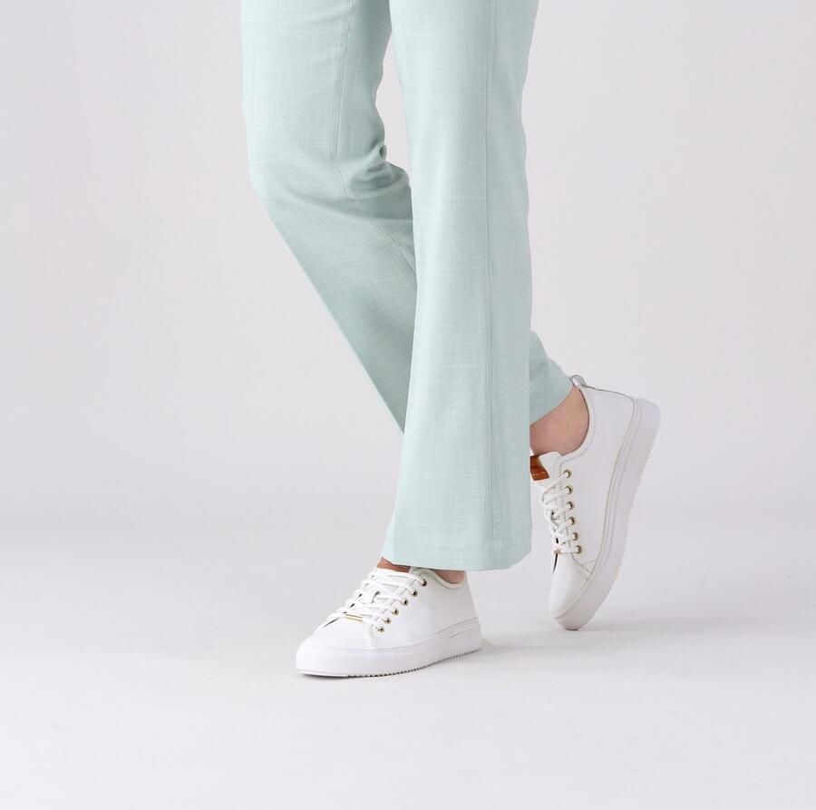 Blackstone Vrouwen Leren Lage sneakers Damesschoenen PL97ld Wit - Foto 6