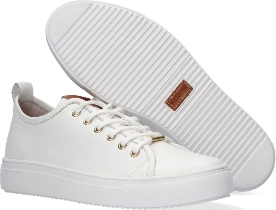 Blackstone Vrouwen Leren Lage sneakers Damesschoenen PL97ld Wit - Foto 14